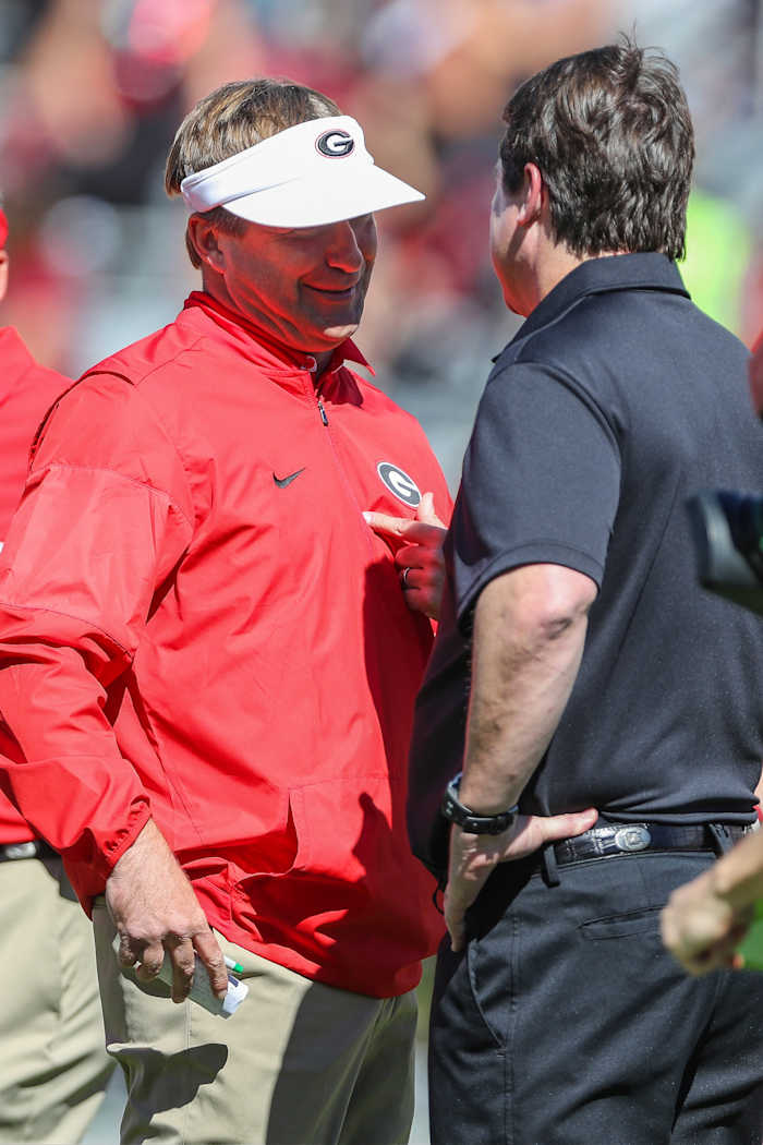 Georgia HC, Kirby Smart & South Carolina HC, Will Muschamp